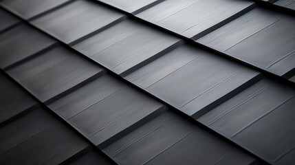 Fototapeta premium design black metal roofing