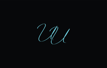 A minimal yet stylish depiction of white cursive lettering forming UU on a dark background, symbolizing elegance and simplicity.