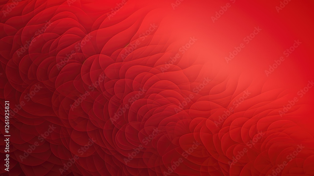 Poster depth red background pattern