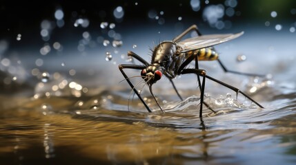 Fototapeta premium surface water strider