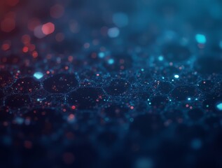 Digital hexagon abstract background