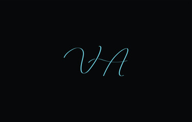 A minimal yet stylish depiction of white cursive lettering forming VA on a dark background, symbolizing elegance and simplicity.