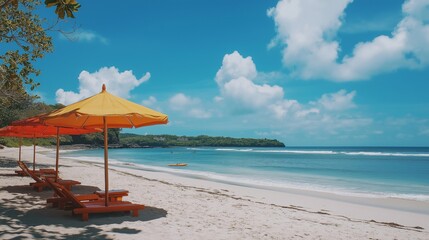 Fototapeta premium romantic beach theme for summer vacation