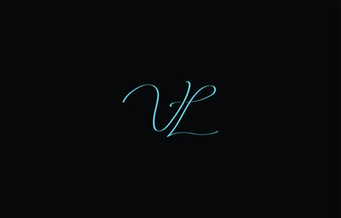 A minimal yet stylish depiction of white cursive lettering forming VL on a dark background, symbolizing elegance and simplicity.