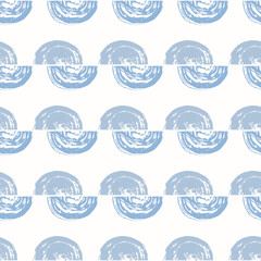 Seamless pattern featuring hand-drawn ink brushstrokes in a swirling, wave-like design, evoking the movement of ocean waves or traditional Japanese woodblock prints. 