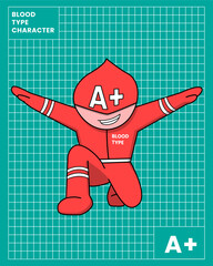 Adobe IllBlood type cartoons with various posesustrator Artwork