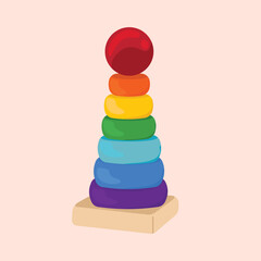 basic shape wooden shorting cirle toys montesori shape stacking rainbow tower toys
