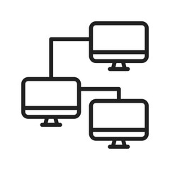 Systems Network icon vector image. Suitable for mobile apps, web apps and print media.