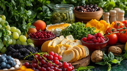Fresh Produce and Colorful Ingredients for Healthy Cooking