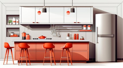 granite kitchen clipart