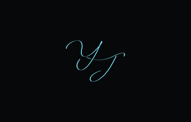 A minimal yet stylish depiction of white cursive lettering forming YJ on a dark background, symbolizing elegance and simplicity.