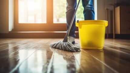 mop deep cleaning house