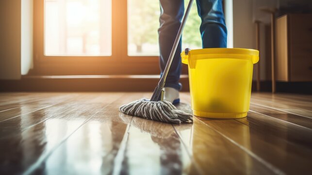 mop deep cleaning house