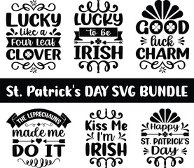 St. Patrick's Day T-shirt Design Bundle, St. Patrick's Day eps Bundle, St Patrick's Day Rainbow Vector Designs