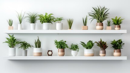 cluster office plant isolated