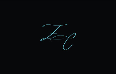 A minimal yet stylish depiction of white cursive lettering forming ZC on a dark background, symbolizing elegance and simplicity.
