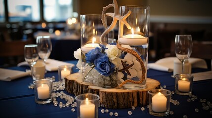 centerpiece wooden anchor