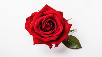 Naklejka premium petals rose isolated on white