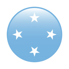 Micronesia flag circle icon vector illustration design