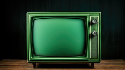 television green screen old tv