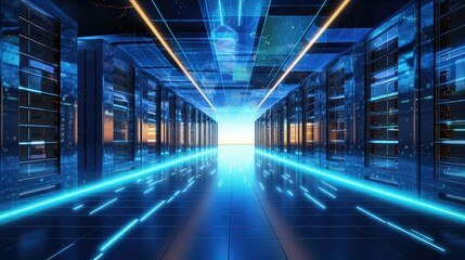 Obraz premium storage cloud data warehouse