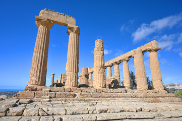 Greek Temple in Agrigento Sicily Italy