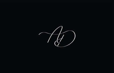 A minimal yet stylish depiction of white cursive lettering forming AD on a dark background, symbolizing elegance and simplicity.