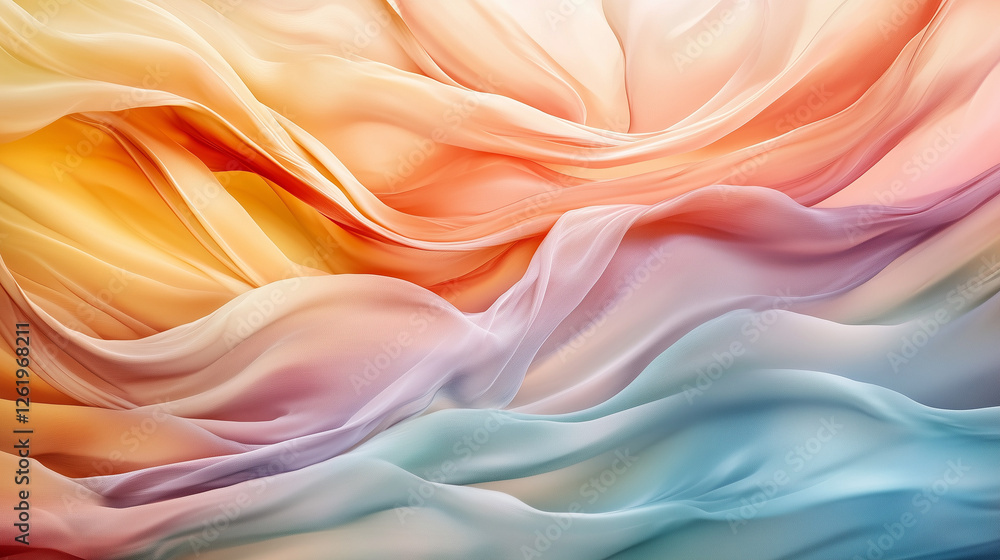 Poster abstract blurred multicolored gradient background colours with dynamic effectpink and orange ink in 