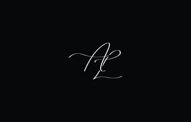 A minimal yet stylish depiction of white cursive lettering forming AL on a dark background, symbolizing elegance and simplicity.