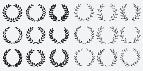 Vector Laurel set. Large collection. 