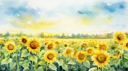 Obraz premium brushstrokes water color yellow