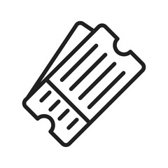 Ticket icon vector image. Suitable for mobile apps, web apps and print media.