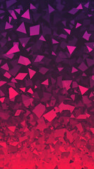 Naklejka premium Abstract geometric pattern with vibrant pink and purple triangles