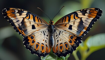 Majestic butterfly displaying vibrant colors tropical garden wildlife photography natural habitat close-up beauty of nature