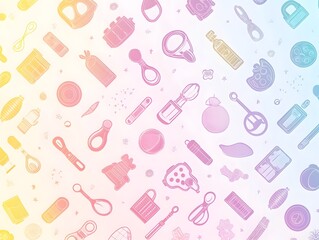 Vibrant Multicolored Abstract Pattern Background with Geometric Shapes  Dots  and Gradient Swirls for Creative Design Applications