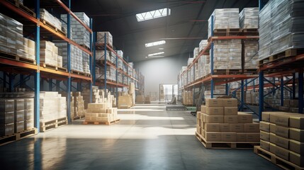 Obraz premium logistics food packaging plant