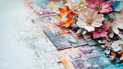 Artistic Scrapbooking Techniques with Floral Accents