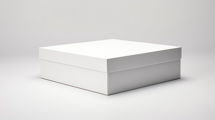 plain white box with lid