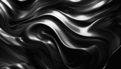 Obraz premium black wavy abstract background