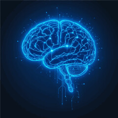 human brain vector illustration