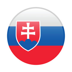 Slovakia flag circle icon vector illustration design