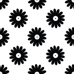 Beautiful Daisy Flower Vector – Simple Floral Illustration, Silhouette vector file of a Elegant Daisy Flower 