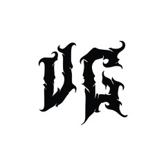 VG monogram logo design letter text name symbol monochrome logotype alphabet character simple logo