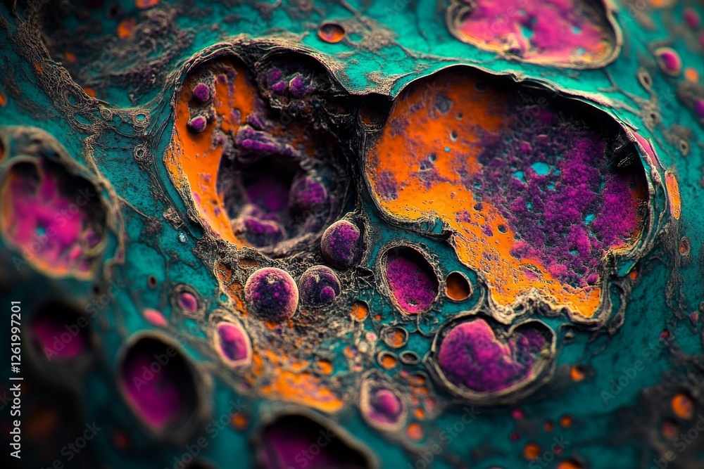 Poster abstract background featuring science and medicine with generative ai