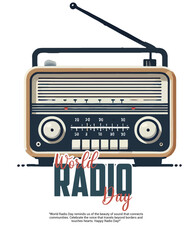 World Radio Day Music Day Social Media Post Banner Template