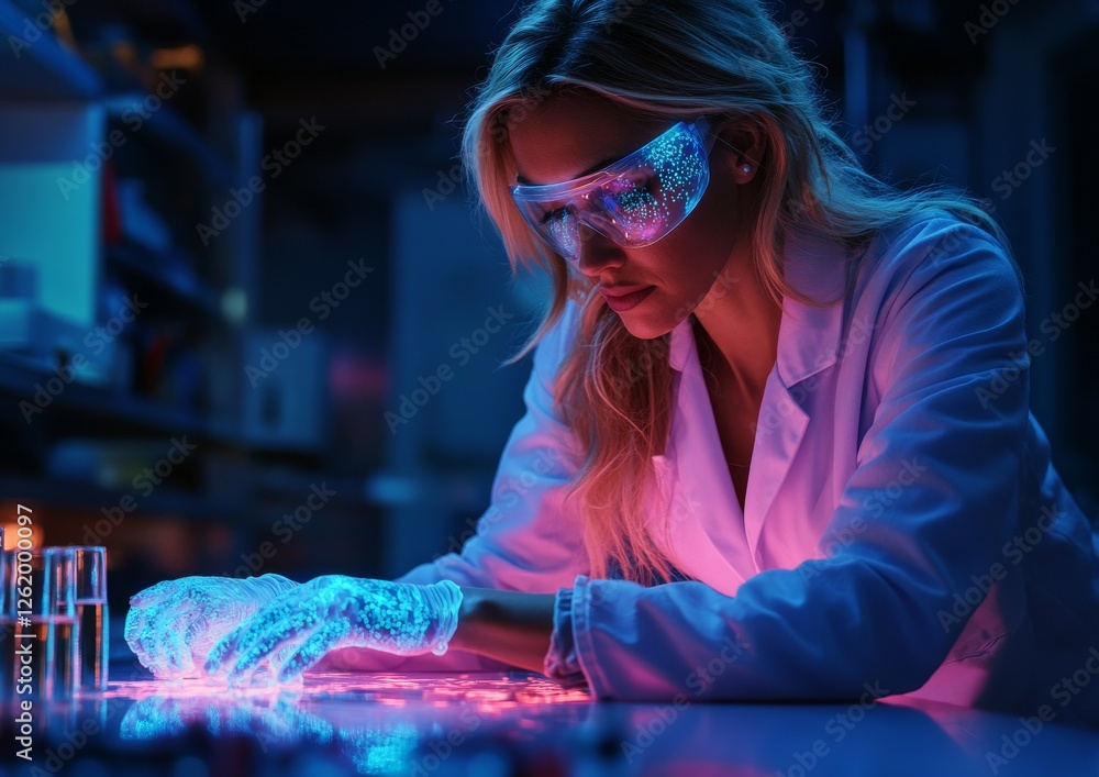 Poster concept showcasing the use of advanced technologies