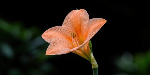 Blooming orange flower garden nature serene environment close-up view beauty of flora