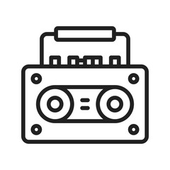 Tape Recorder icon vector image. Suitable for mobile apps, web apps and print media.