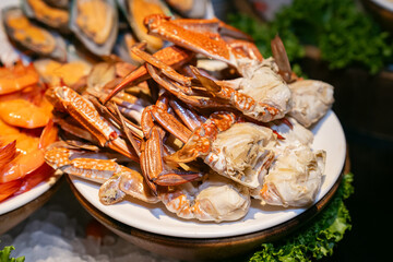 The Alaskan King Crab is one of the largest and most sought-after species of crab in the world. It is known for its impressive size, long spindly legs, and rich, tender meat. Found in the cold waters 