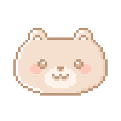 ピクセルアートな熊系の動物⭐︎PNG
